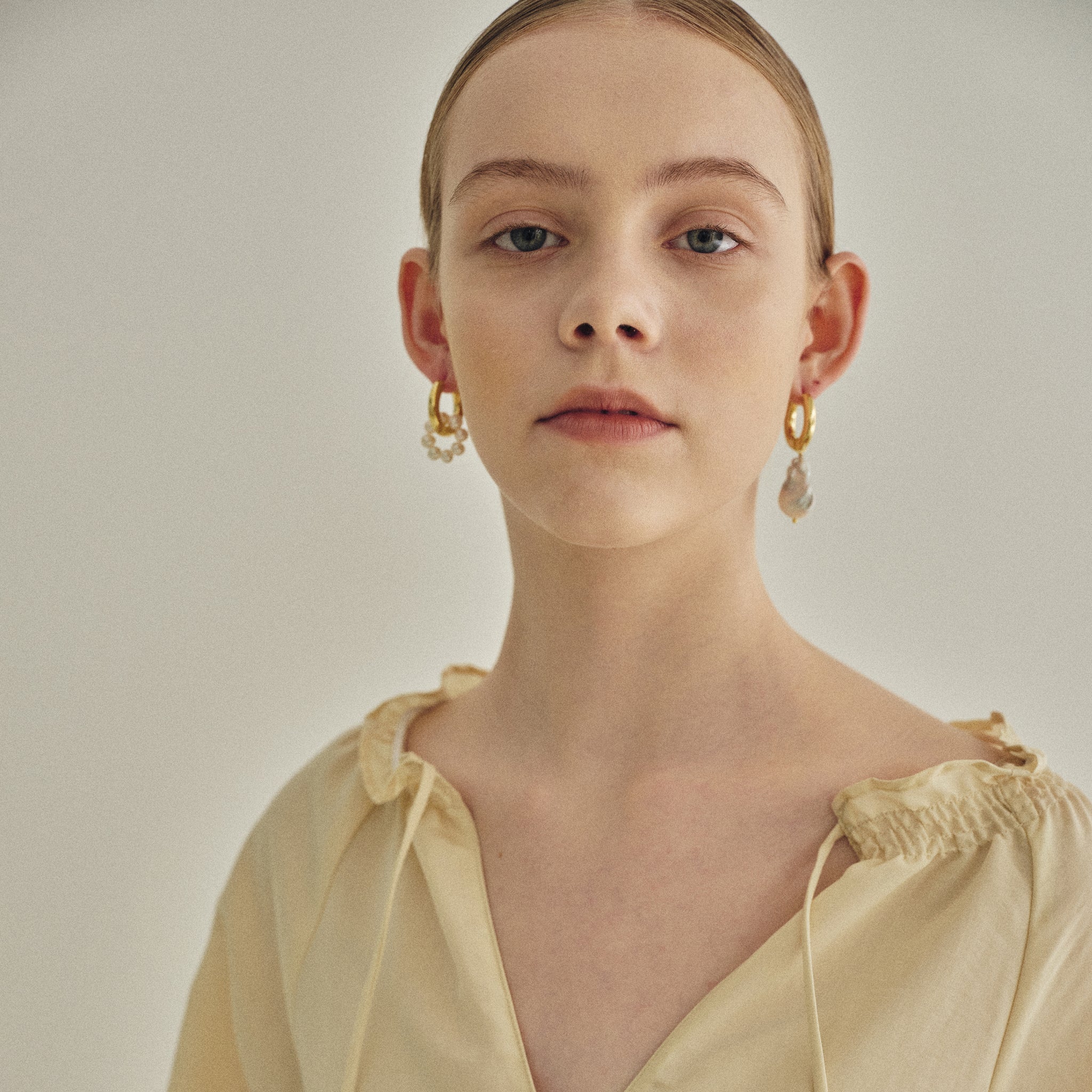 Baroque Pearl Ring Earrings