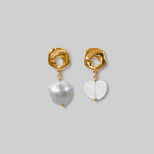 Vintage Baroque Pearl Drop Earrings
